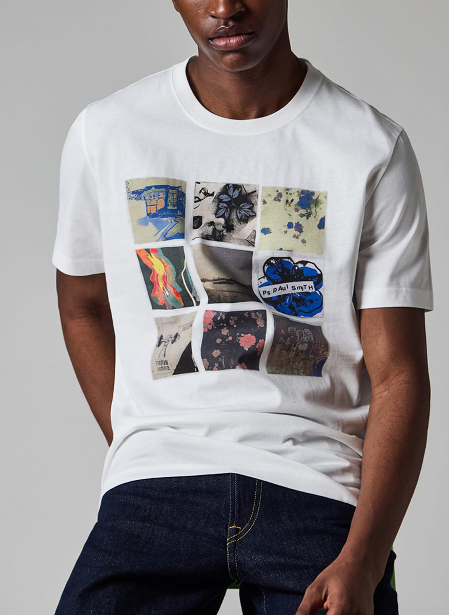 Тишърт с принт 'Squares' PS Paul Smith