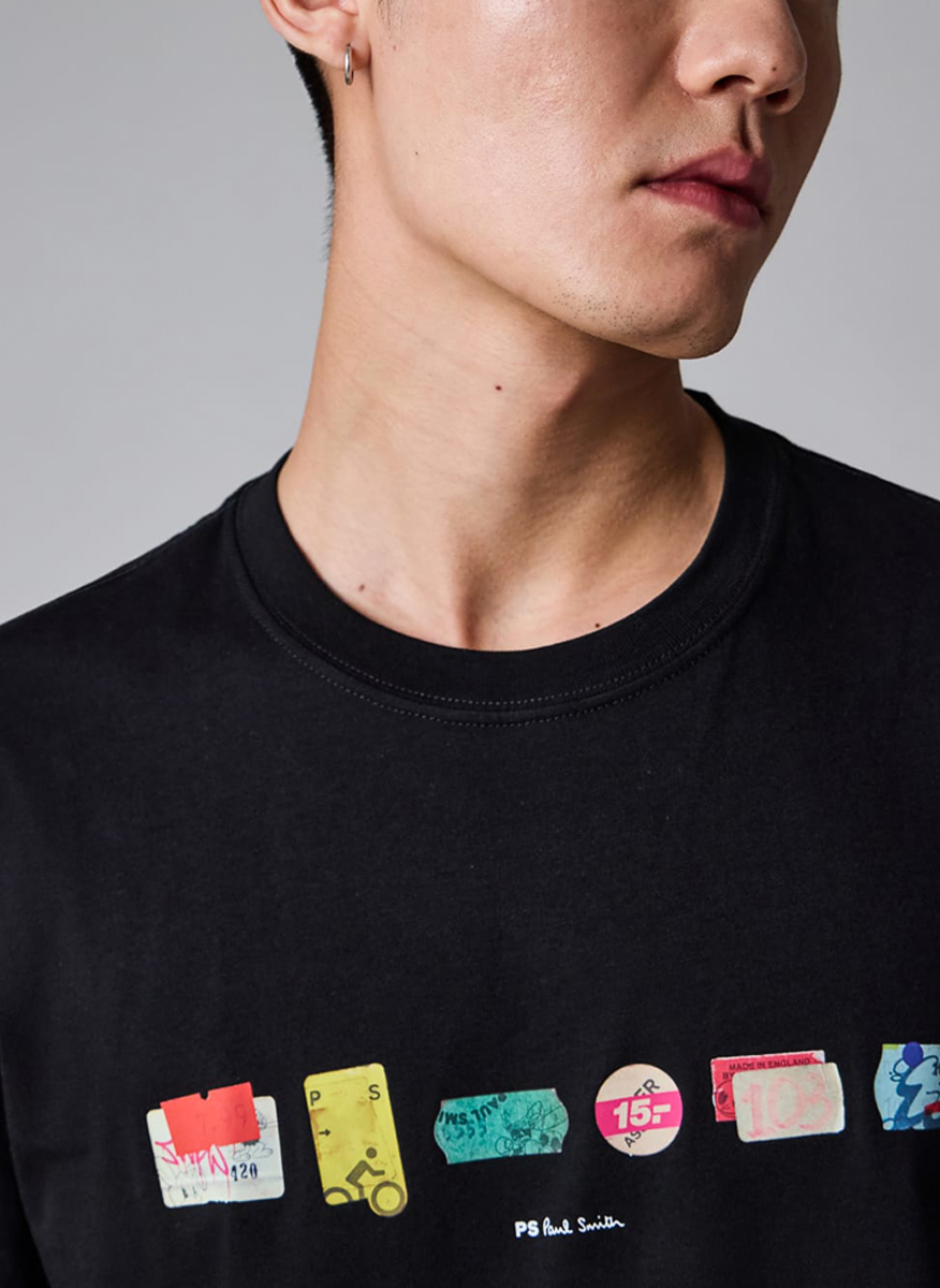 Тишърт с принт 'Stickers' PS Paul Smith