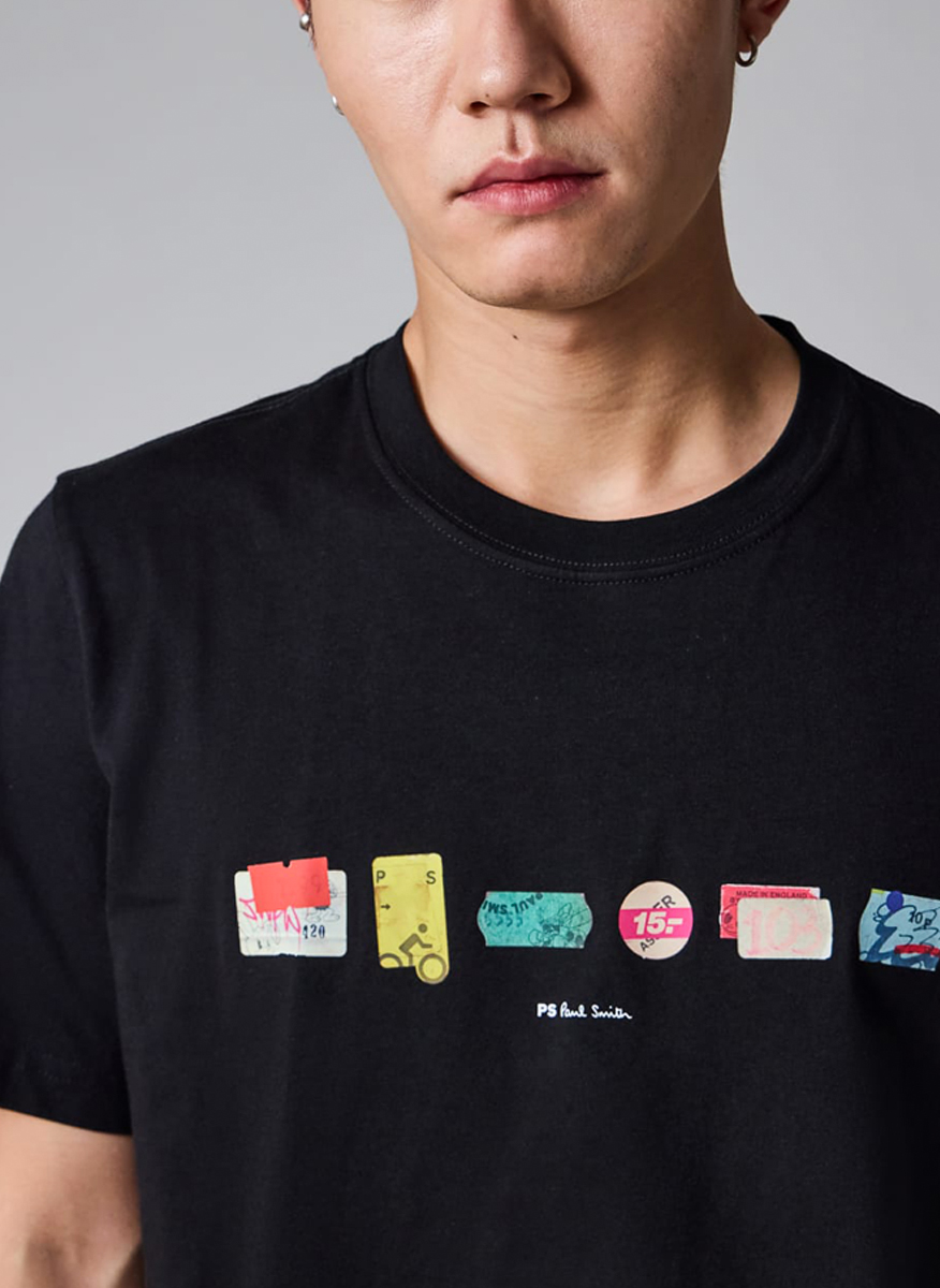 Тишърт с принт 'Stickers' PS Paul Smith