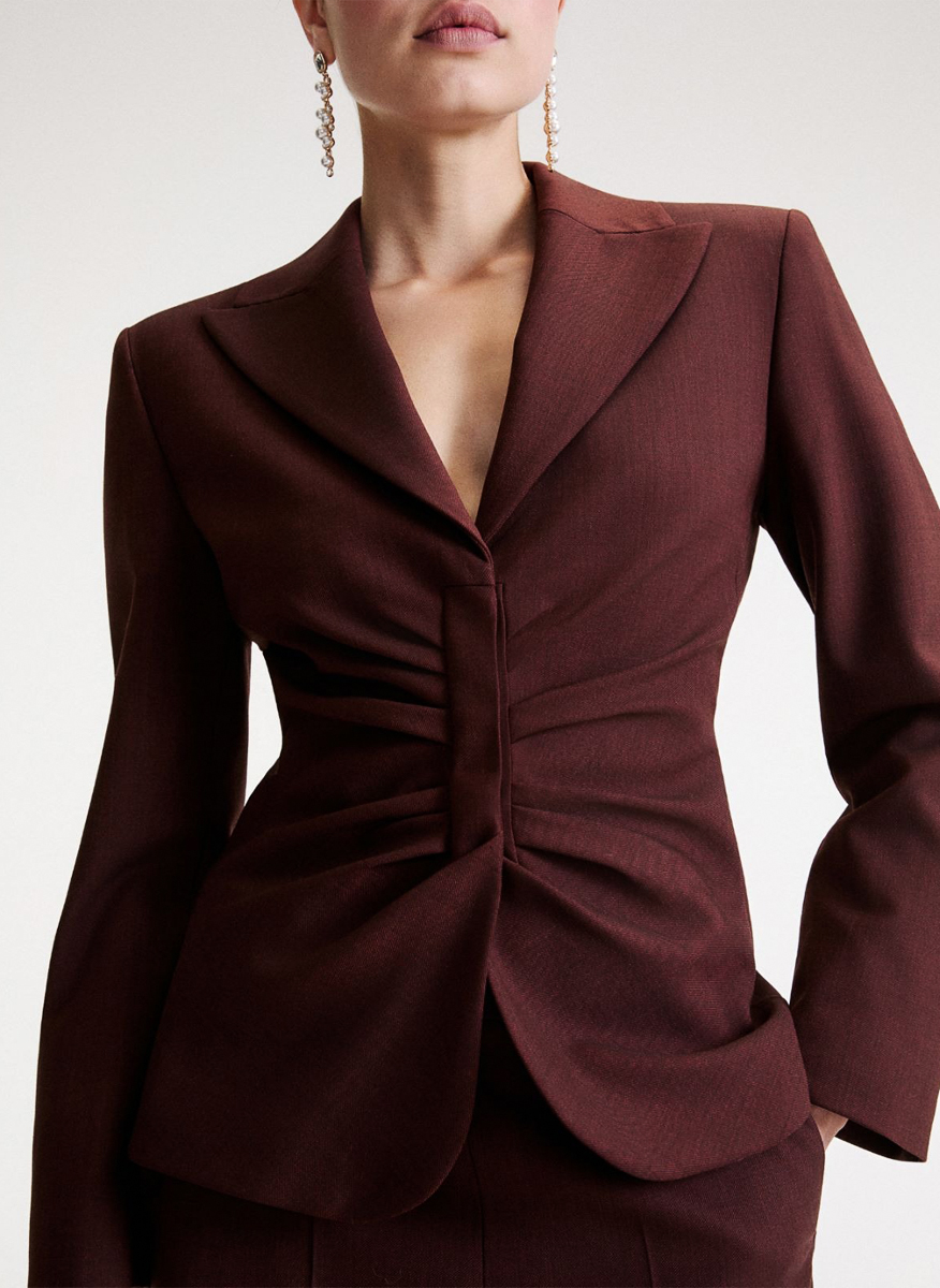 Marella Mllfumana wool blend jacket