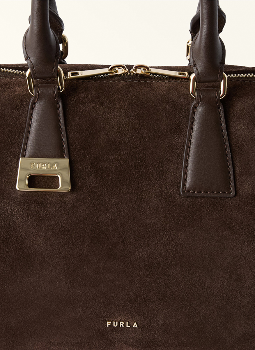Чанта Furla Olivia Boston Toni Cioccolato M