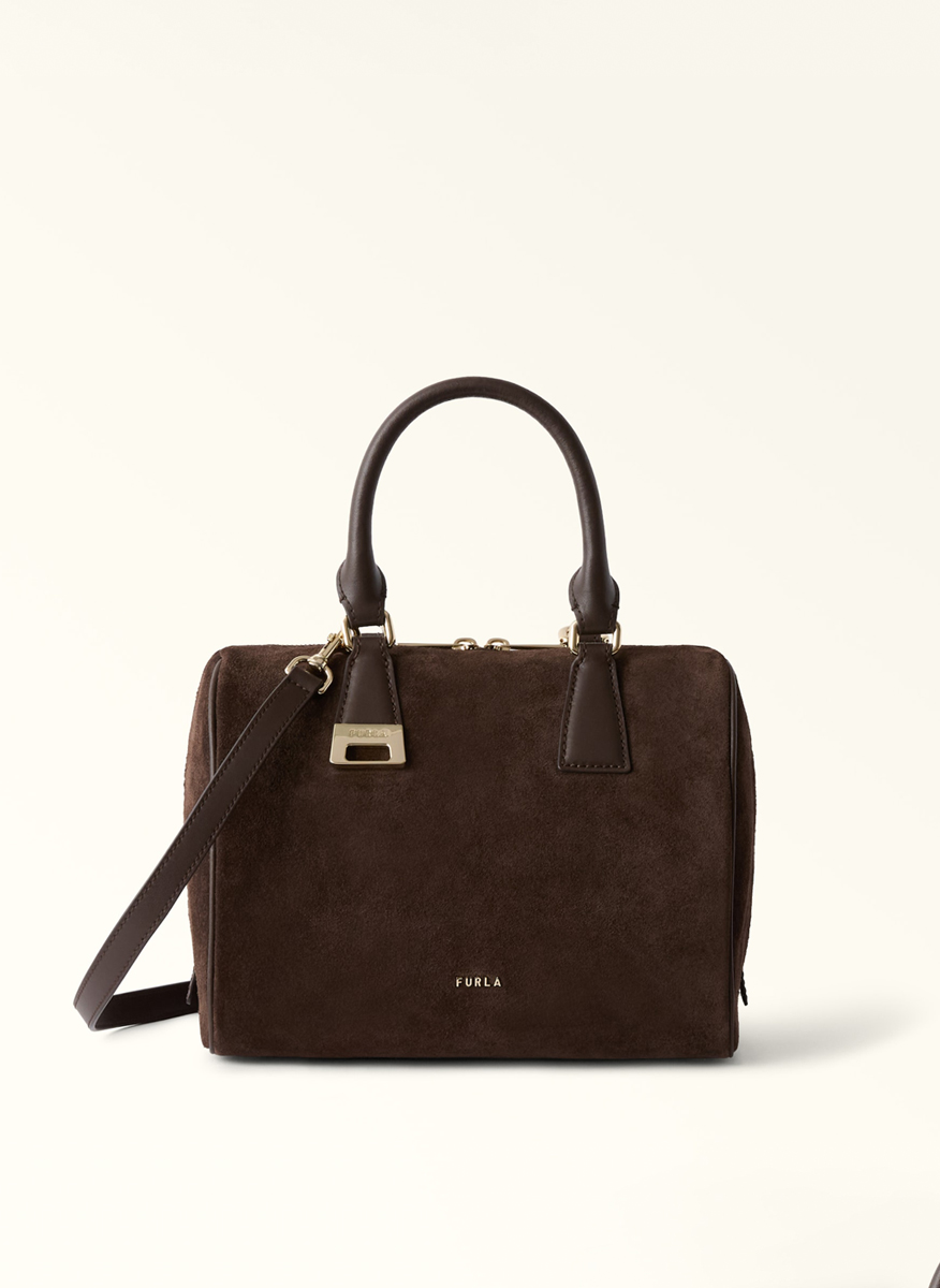 Чанта Furla Olivia Boston Toni Cioccolato M