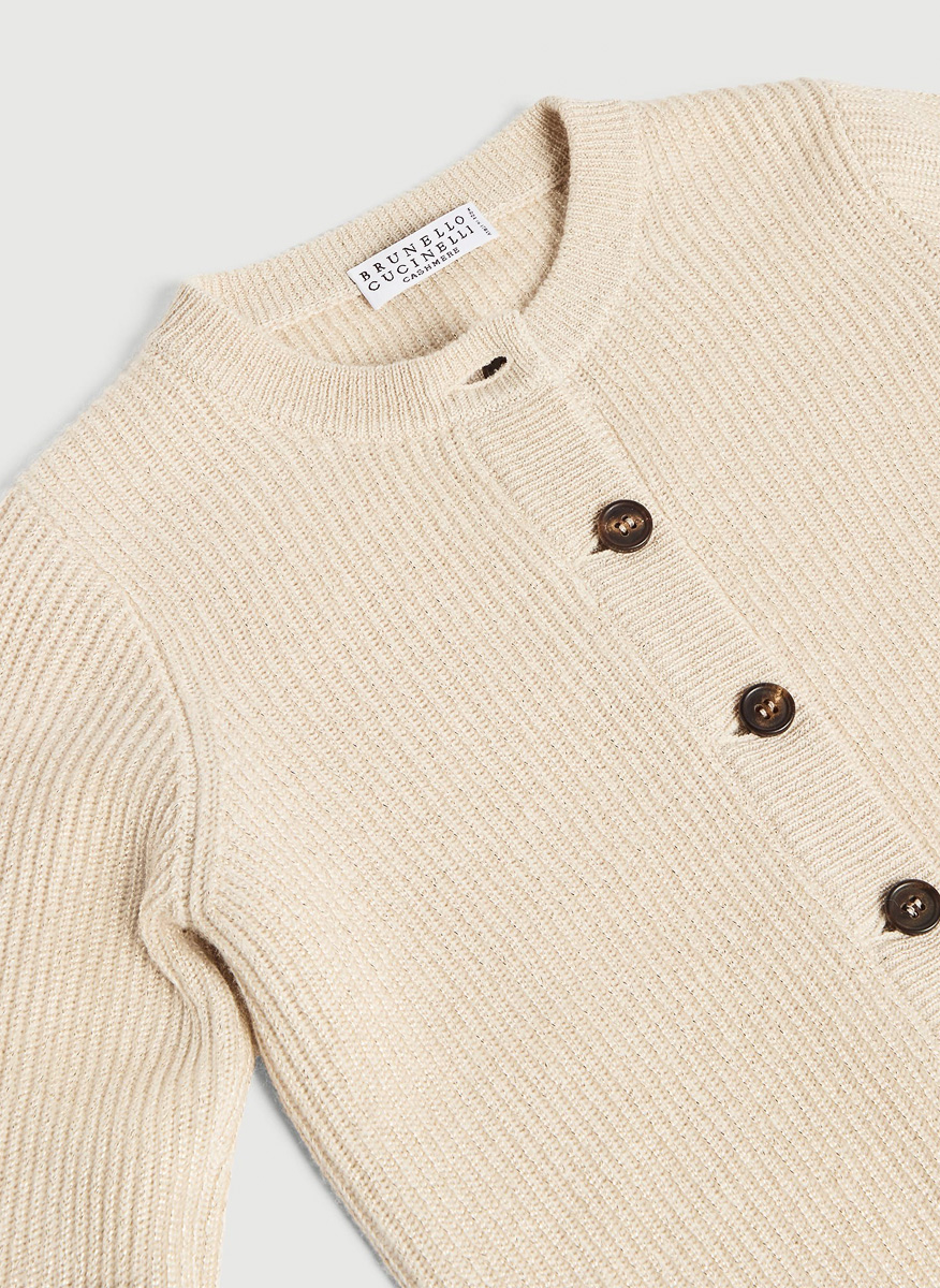 Жилетка от кашмир с 'English rib' дизайн Brunello Cucinelli Kids 8-10