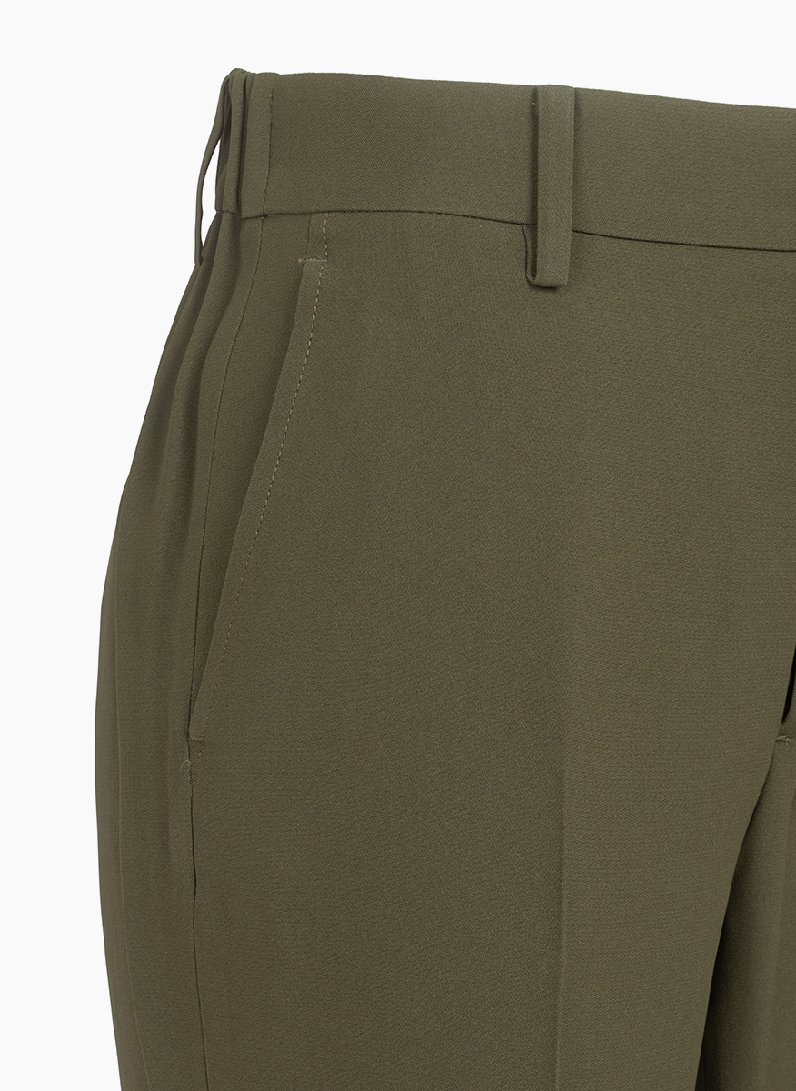 No21 wool pleat trousers