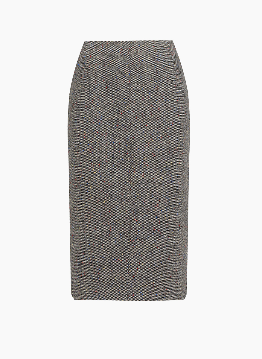 No21 tweed midi skirt