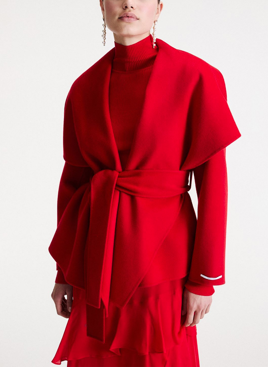 Късо палто от вълна 'Robe-style' Marella Mllpulcinorobe-style 