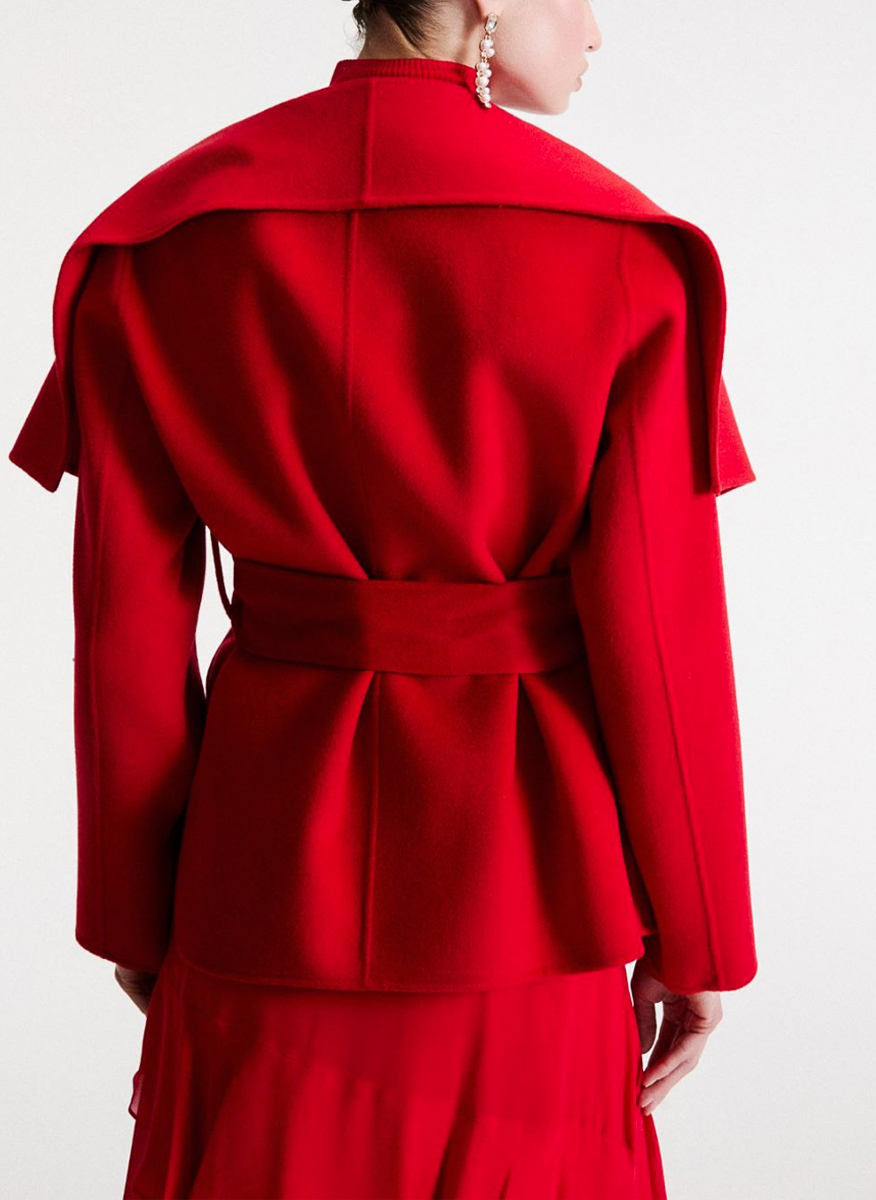 Късо палто от вълна 'Robe-style' Marella Mllpulcinorobe-style 