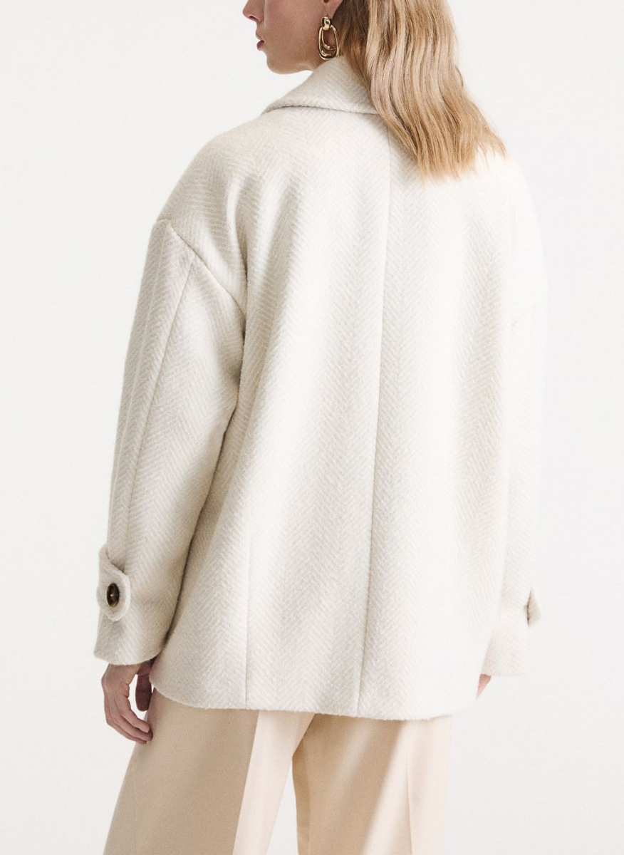 Палто 'Herringbone bouclé' с вълна Marella Mlsbaita