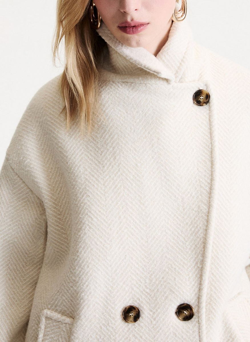 Палто 'Herringbone bouclé' с вълна Marella Mlsbaita