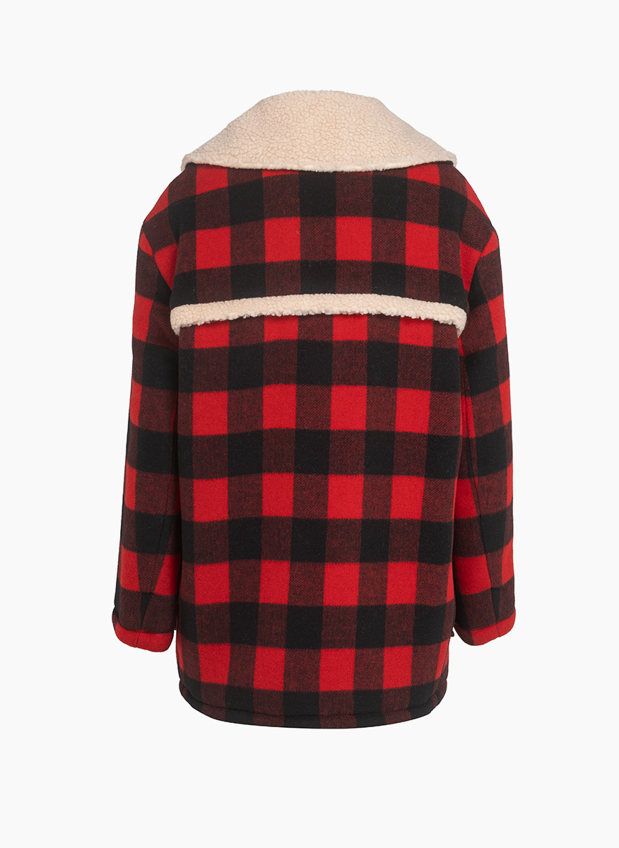 No21 plaid wool jacket