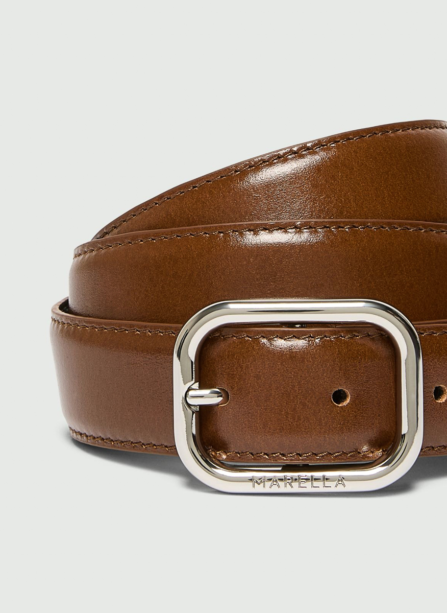 Кожен колан с 'Antiqued polished' Marella Mllcalco