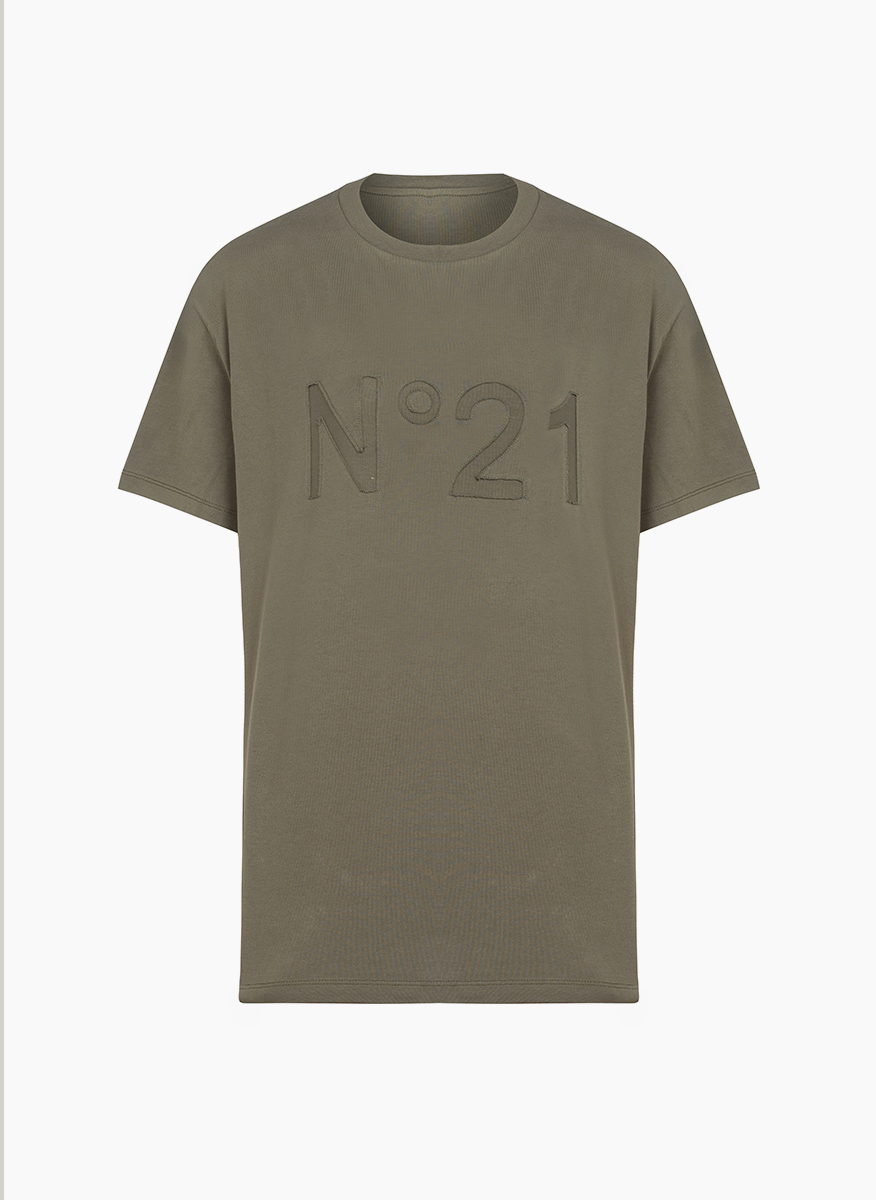 No21 T-shirt with embroidered logo