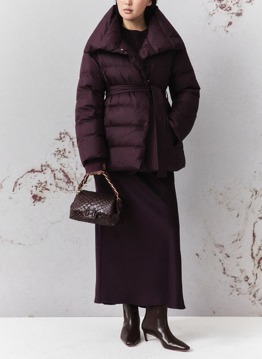 Пухено яке с 'Water repellent' обработка Marella Monochrome Mlldalmata