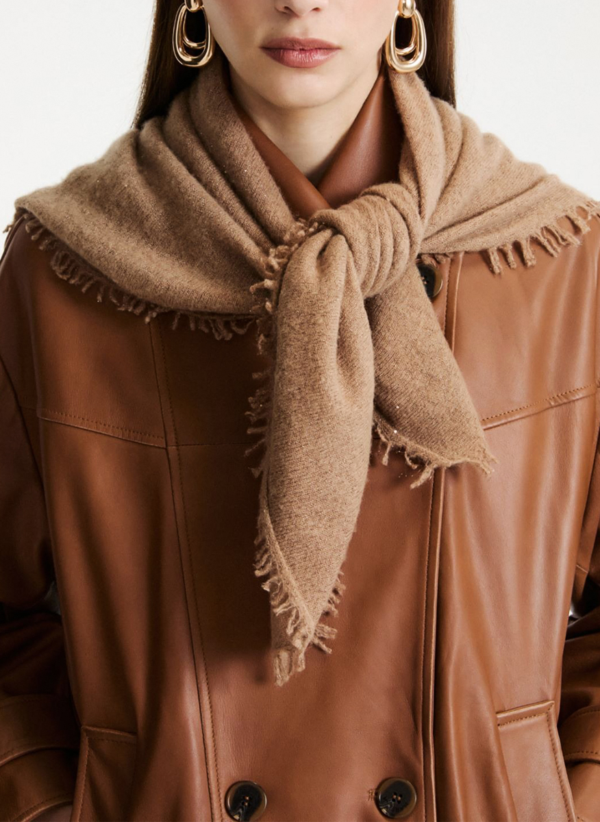 Marella Mlafatuo cashemre blend scarf with lurex