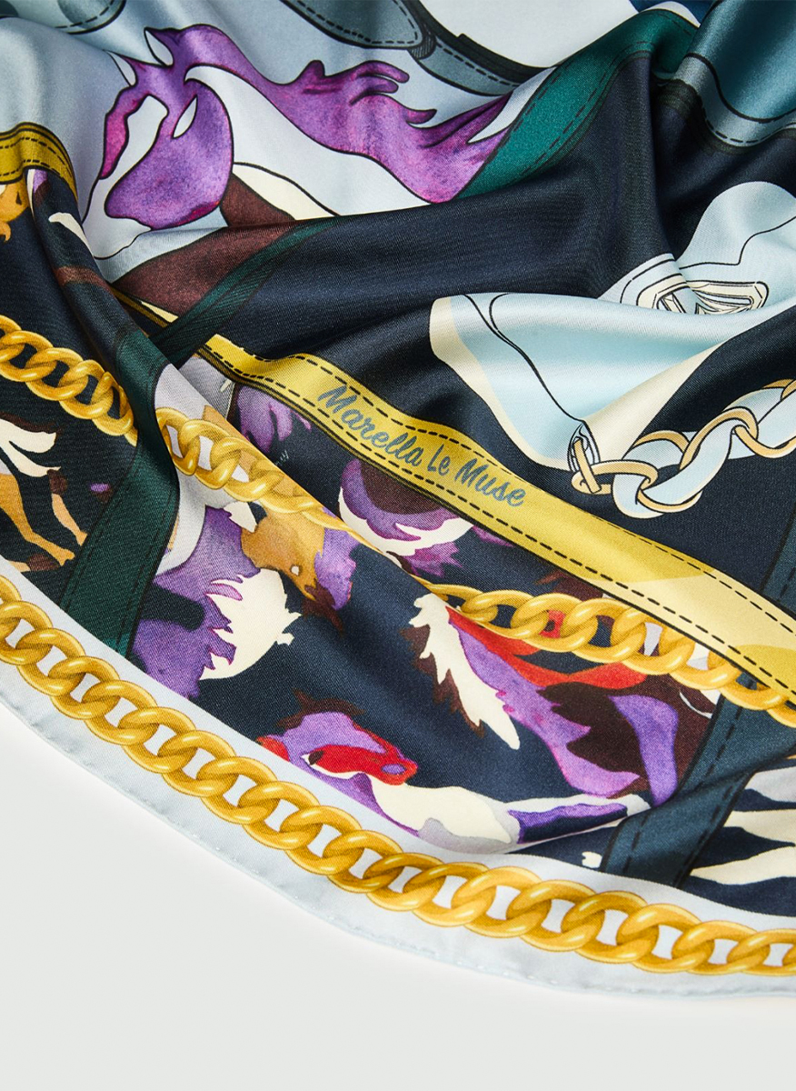Marella Mlaaerosi 'Le Muse' silk scarf