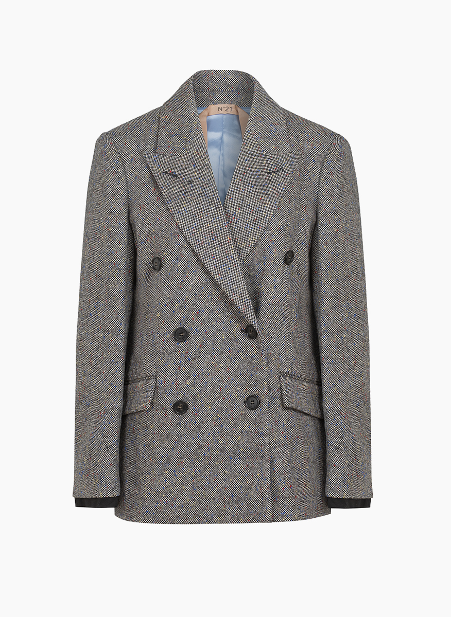 No21 tweed wool blazer
