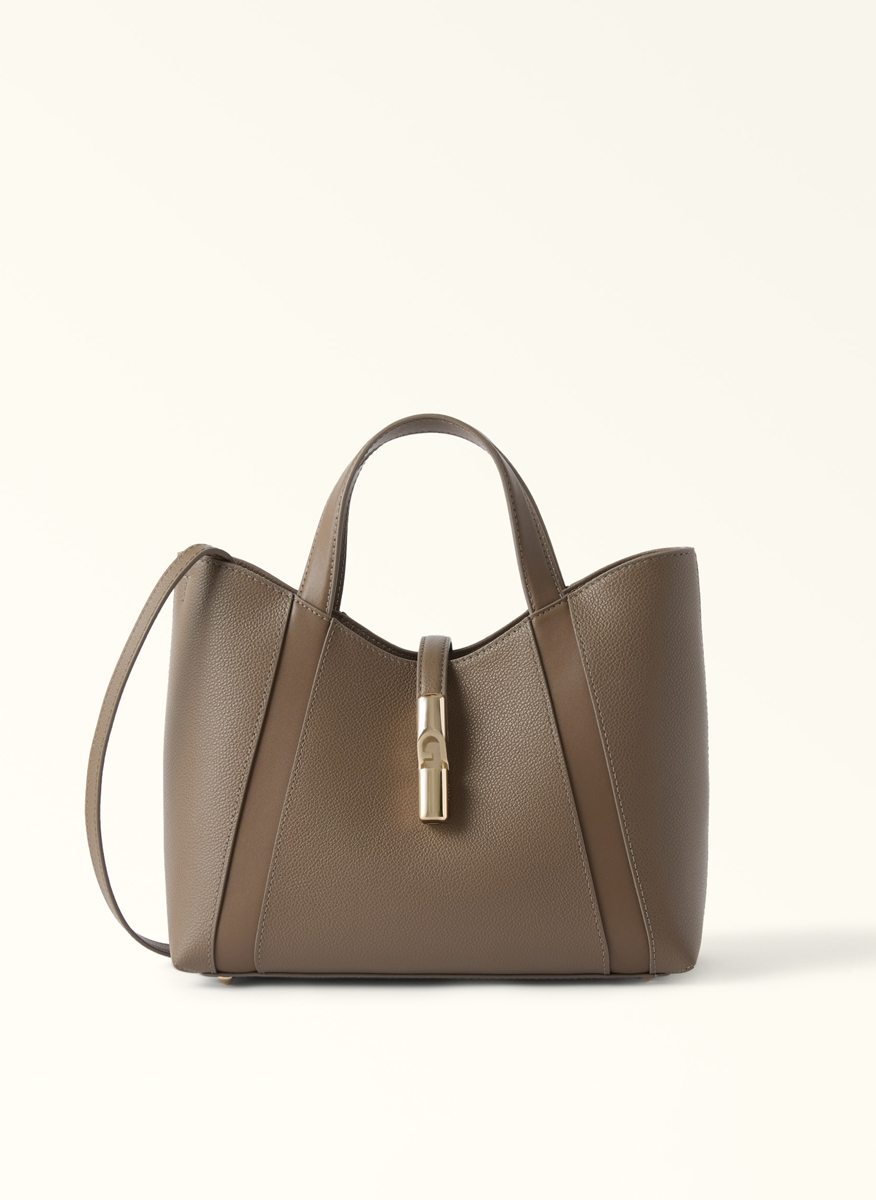 Чанта Furla Goccia Muddy Gray S