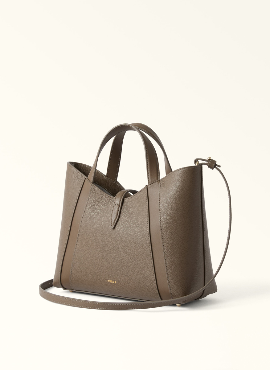 Чанта Furla Goccia Muddy Gray S