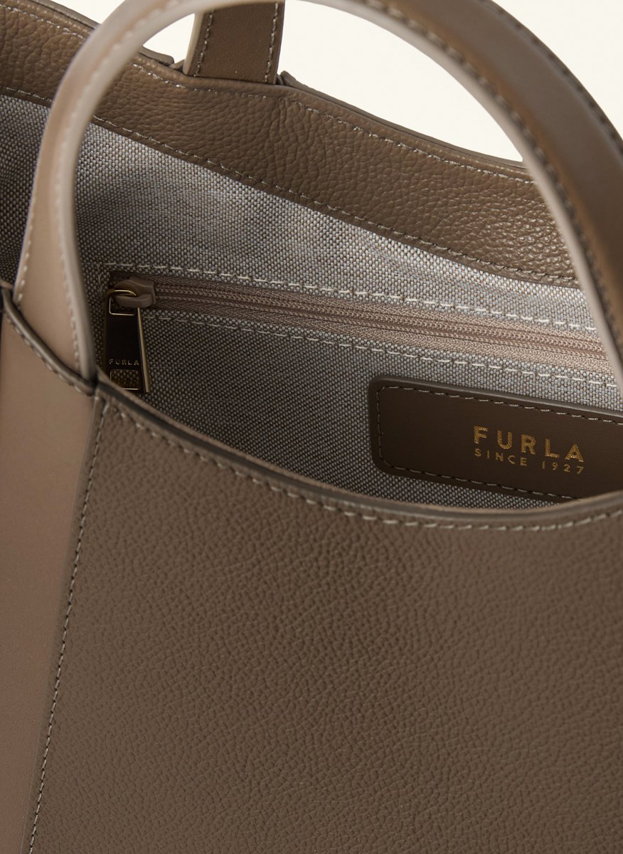 Чанта Furla Goccia Muddy Gray S