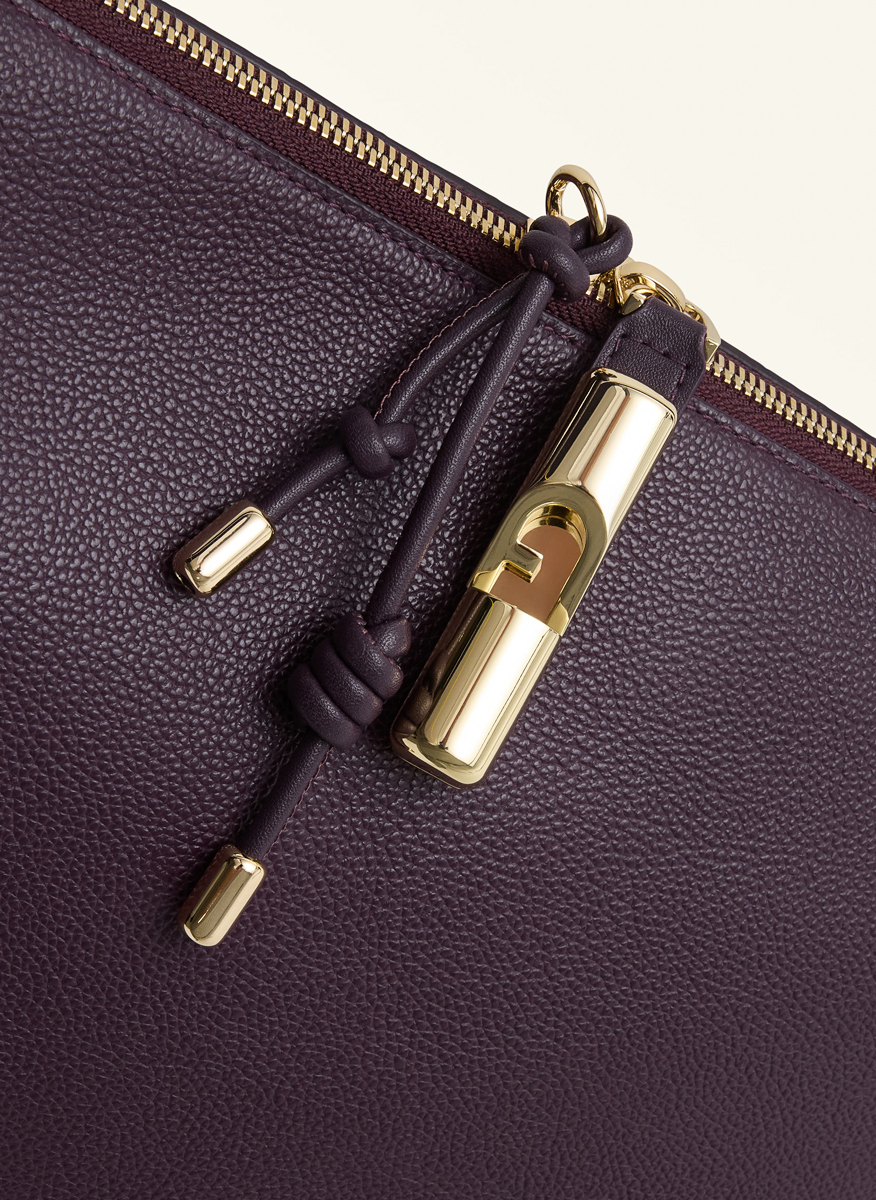 Кожена чанта Furla Debby Winter Bloom