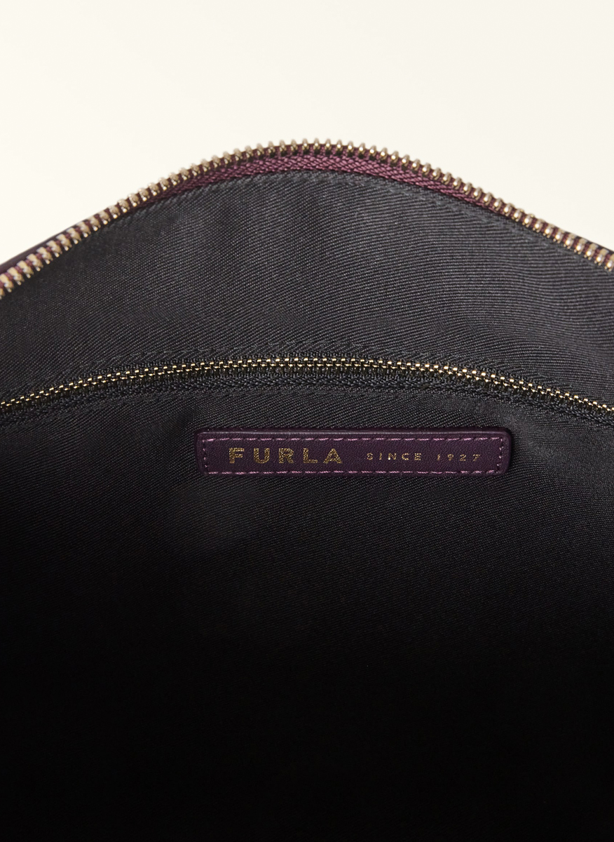 Кожена чанта Furla Debby Winter Bloom