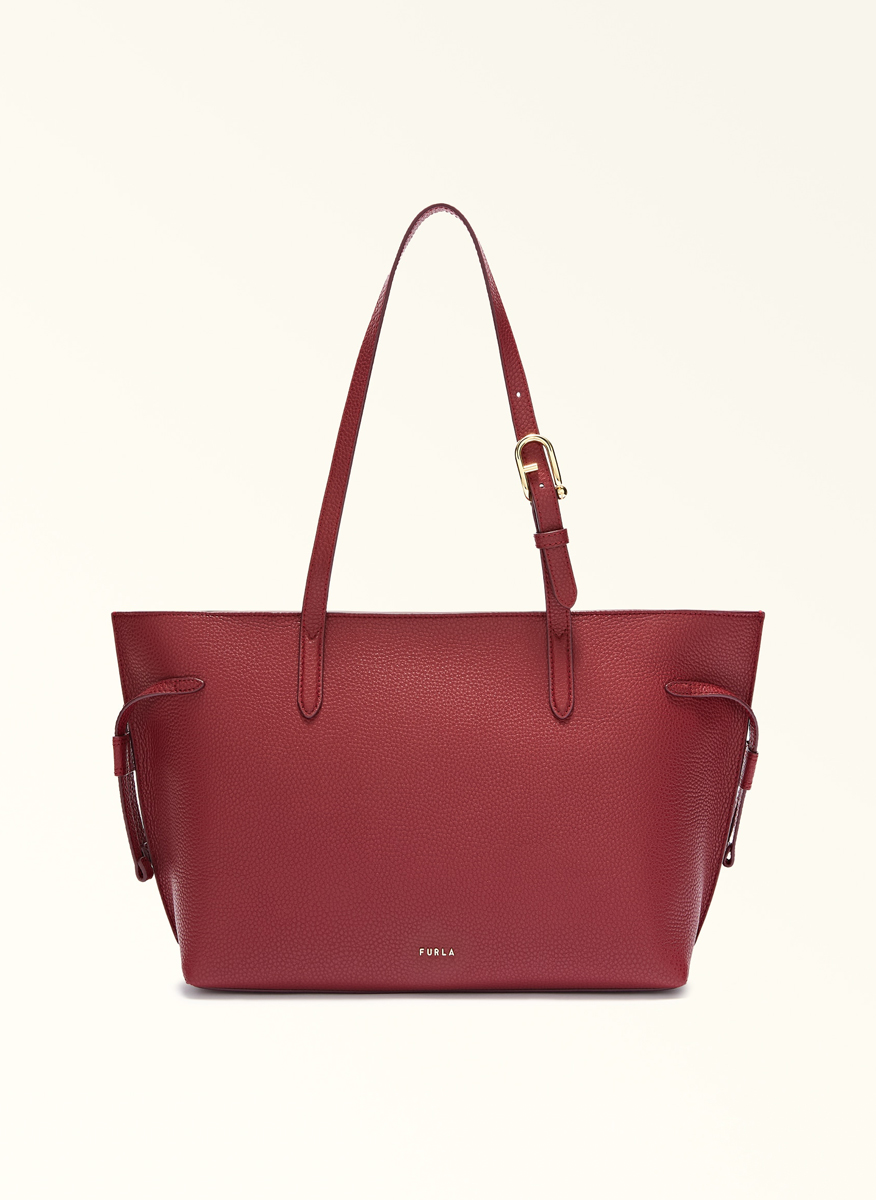 Кожена 'Tote' чанта Furla Ava Ciliegia Nero