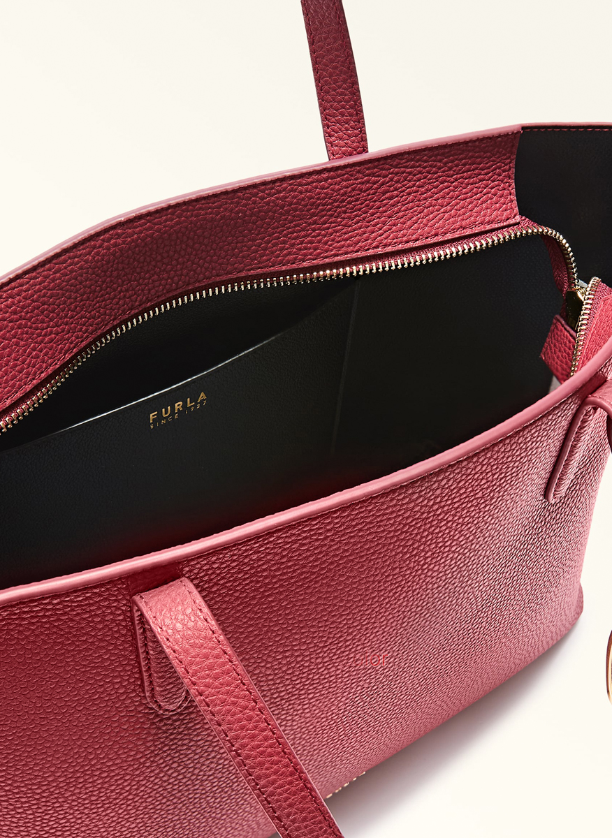 Кожена 'Tote' чанта Furla Ava Ciliegia Nero