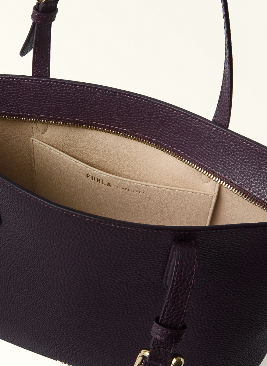 Кожена 'Tote' чанта Furla Ava Winter Bloom Cotone