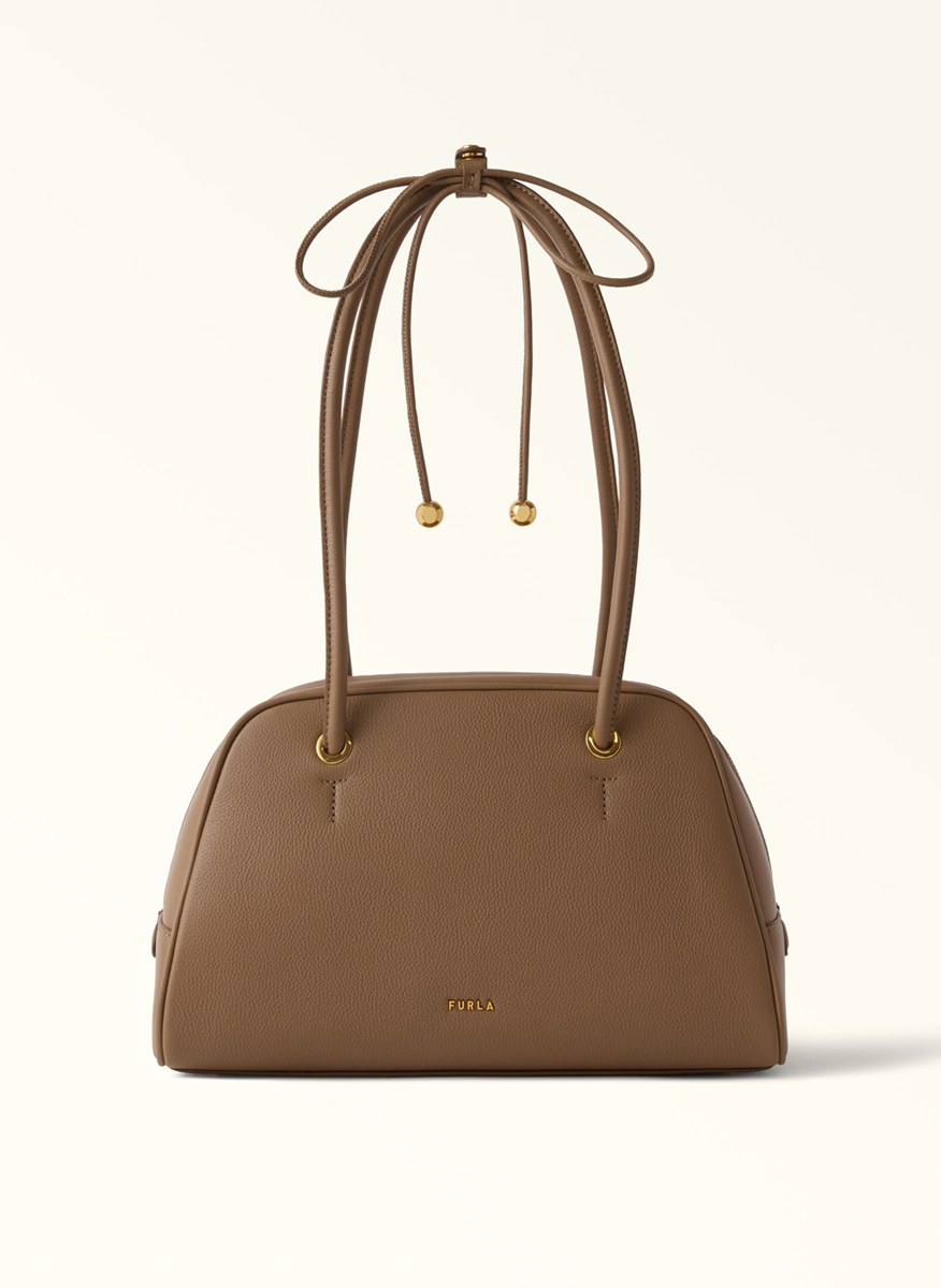 Чанта Furla Poppy Dome Toffee M
