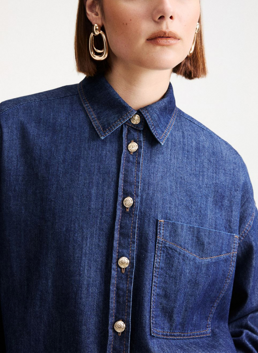 Marella Mllmedeola denim shirt