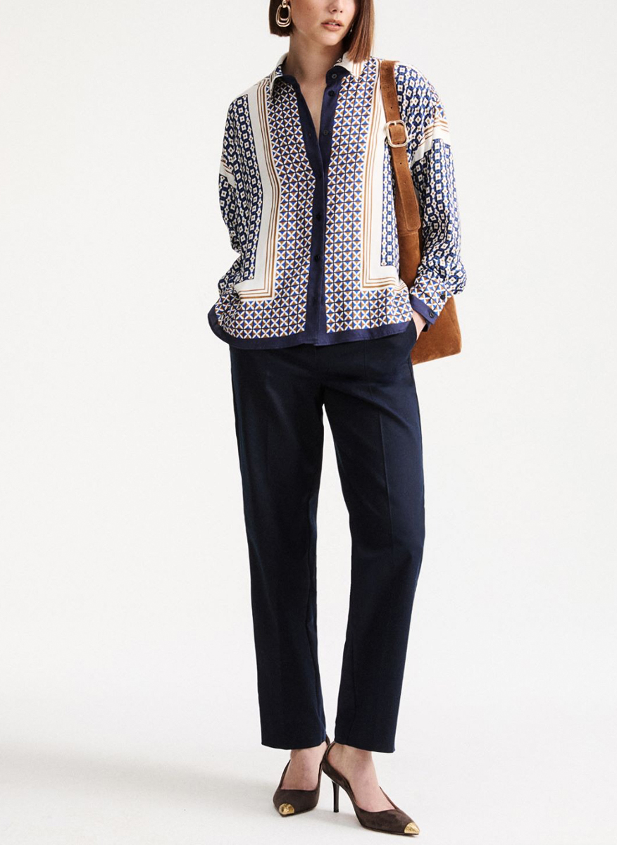 Риза с принт 'Oversize fit' Marella Mlllicenza