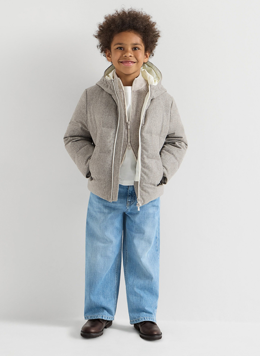 Тишърт с бродерия Brunello Cucinelli Kids 12