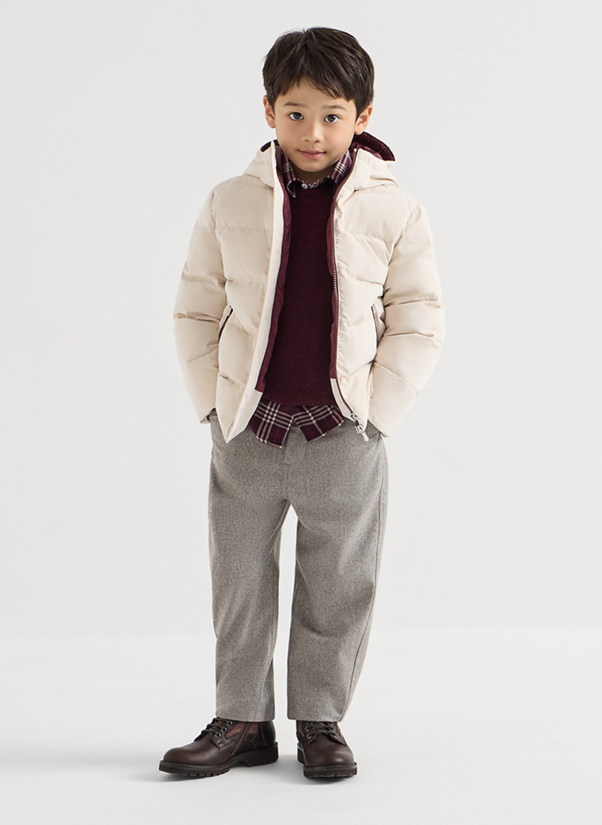 Панталон от вълна 'Functional look' Brunello Cucinelli Kids 8