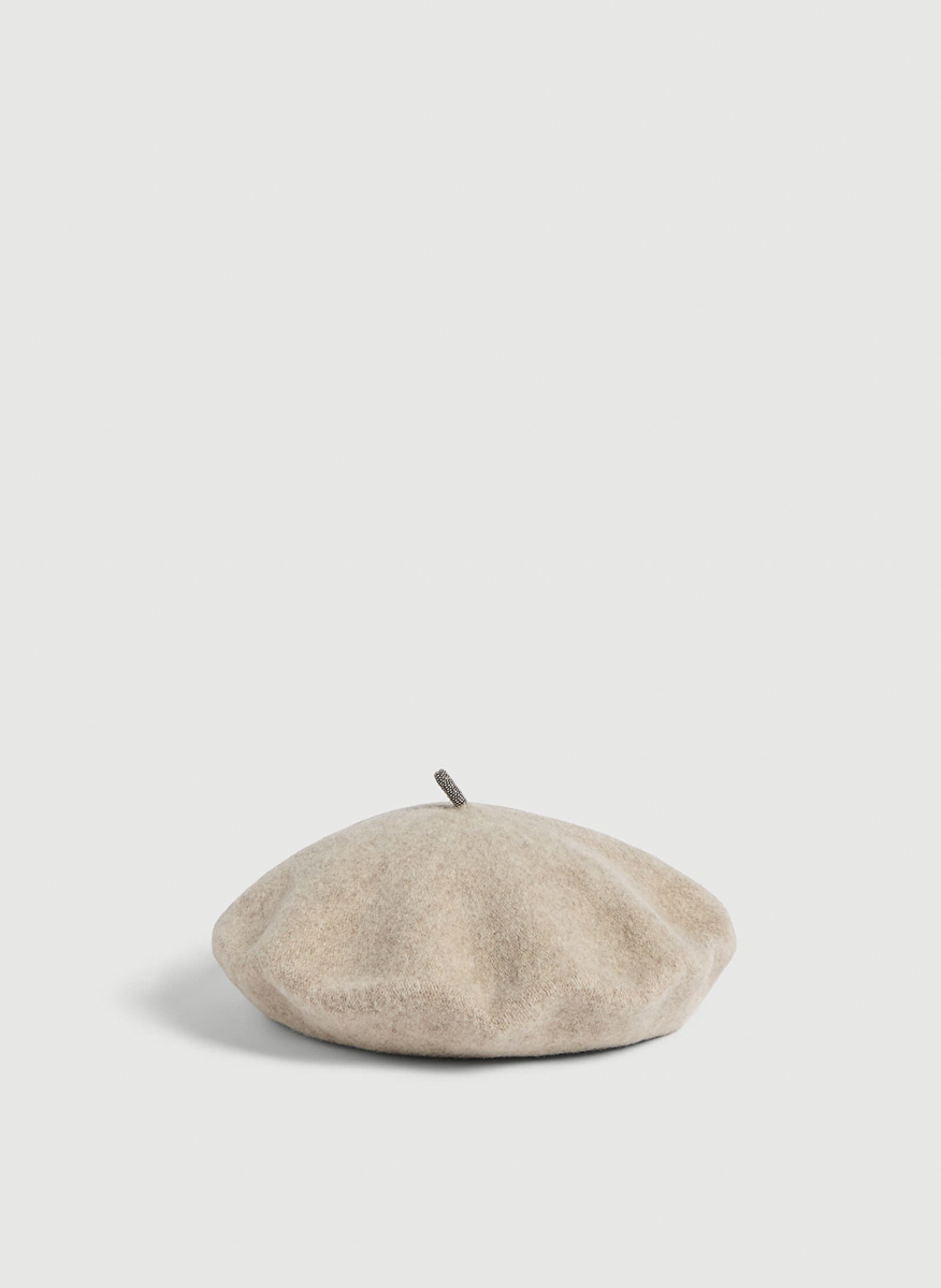 Brunello Cucinelli S baret in 100% wool