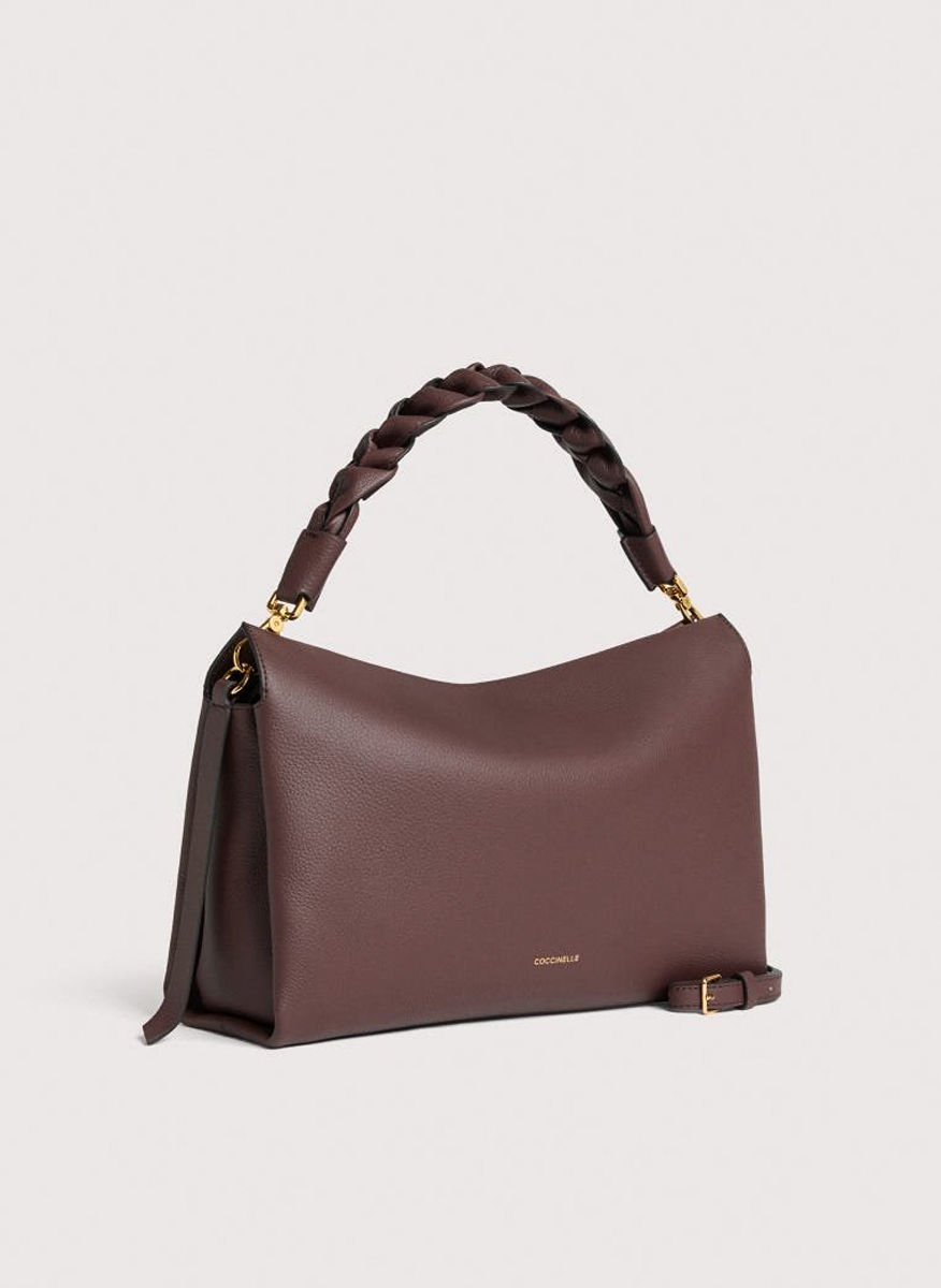 Кожена чанта Coccinelle Boheme Medium