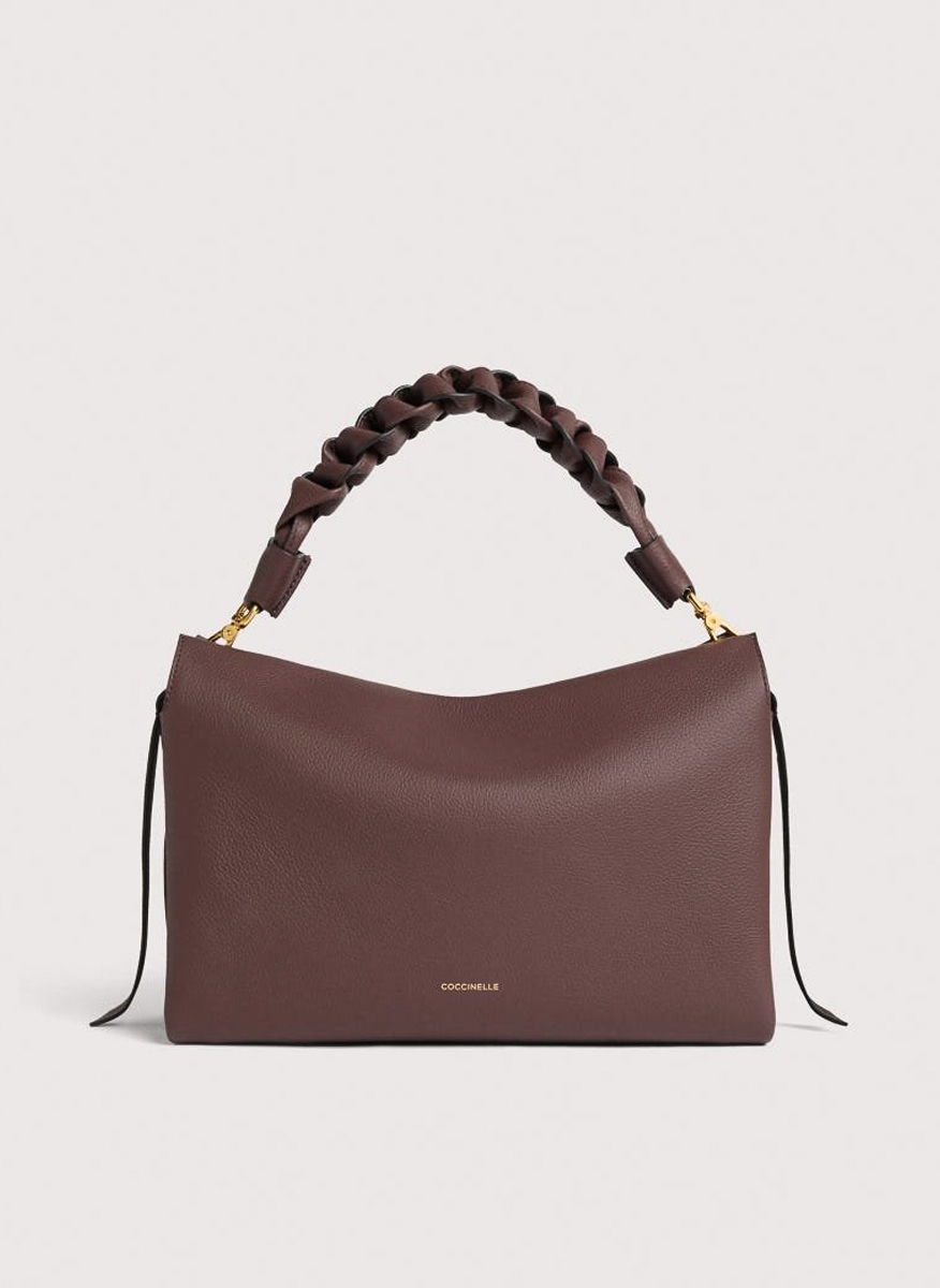 Кожена чанта Coccinelle Boheme Medium