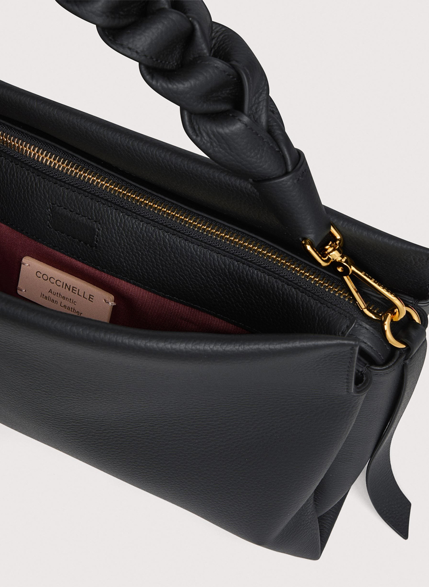 Кожена чанта Coccinelle Boheme Medium