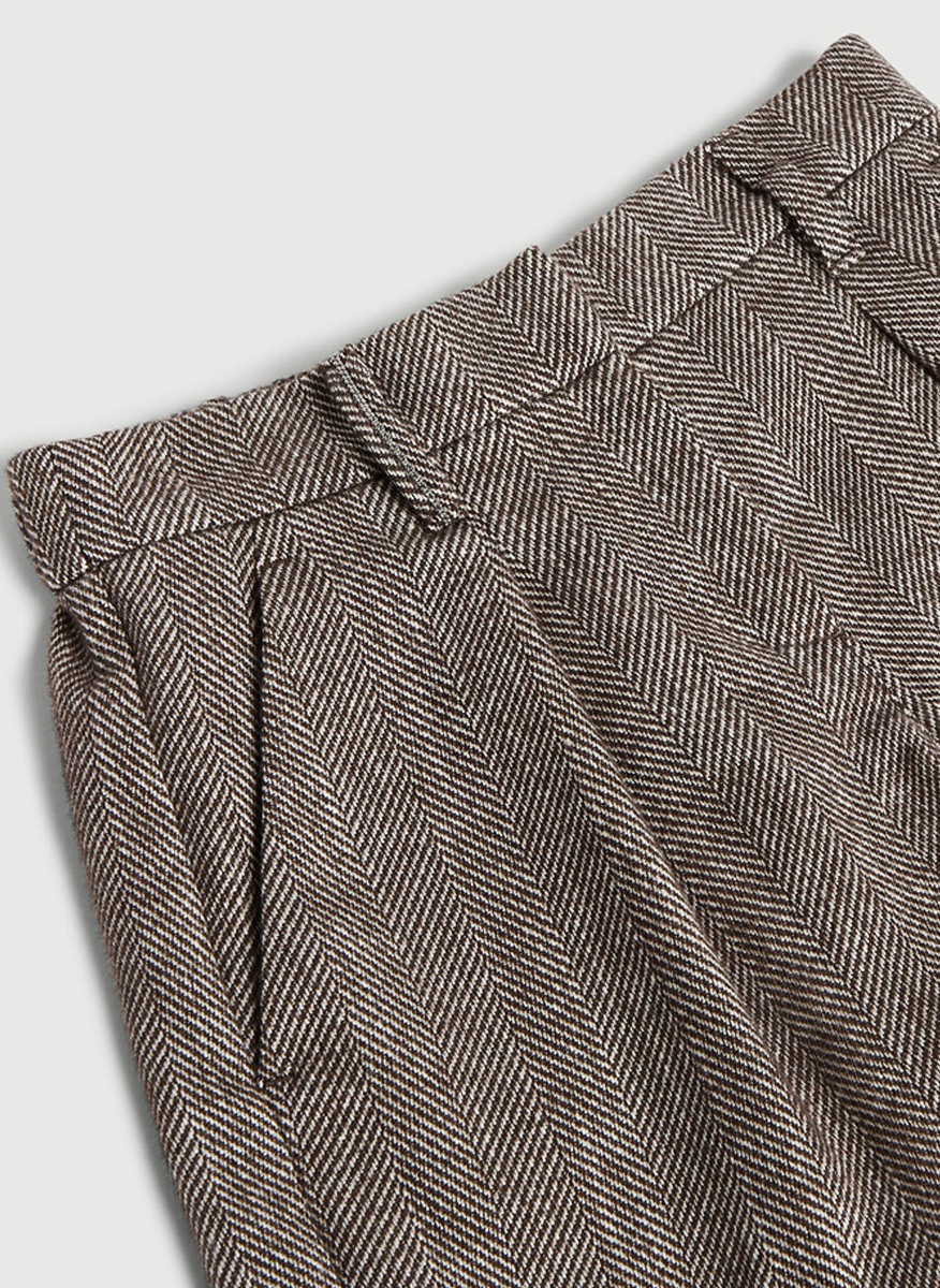 Елегантен къс панталон 'Chevron' Brunello Cucinelli Kids 12