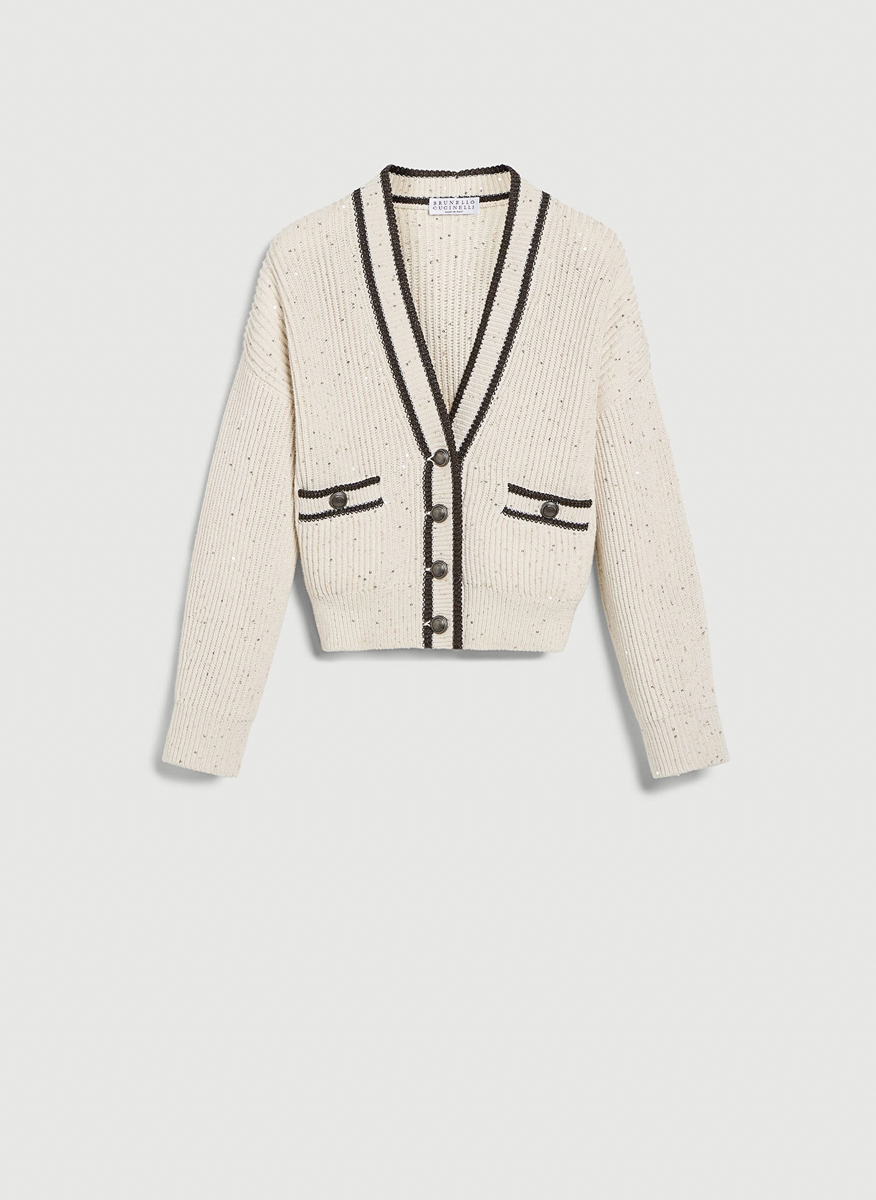 Жилетка с контрастни детайли Brunello Cucinelli Kids 4-6