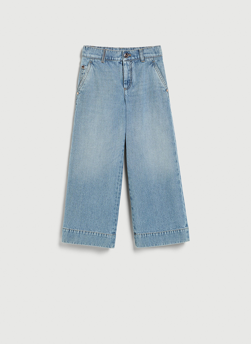 Brunello Cucinelli Kids 4-6 denim trousers with monili