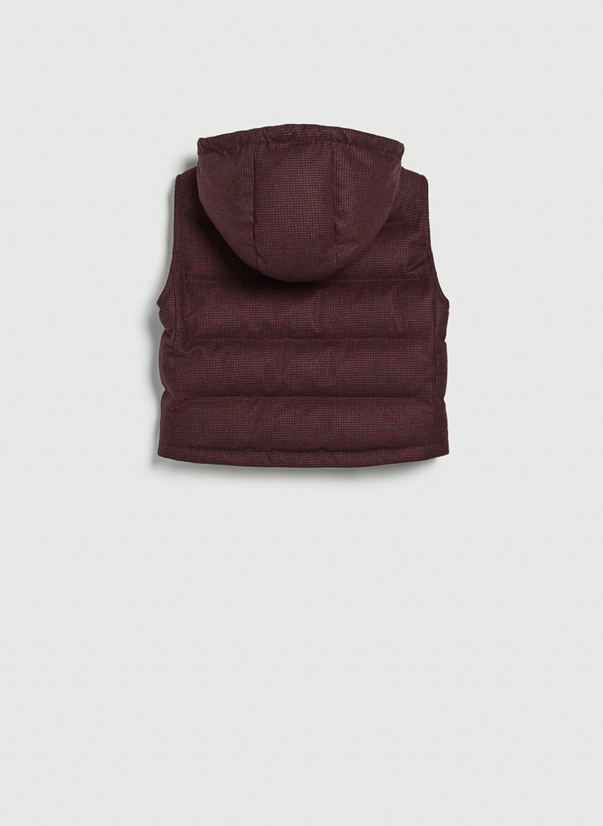 Елек с кашмир 'Houndstooth' Brunello Cucinelli Kids 4-6