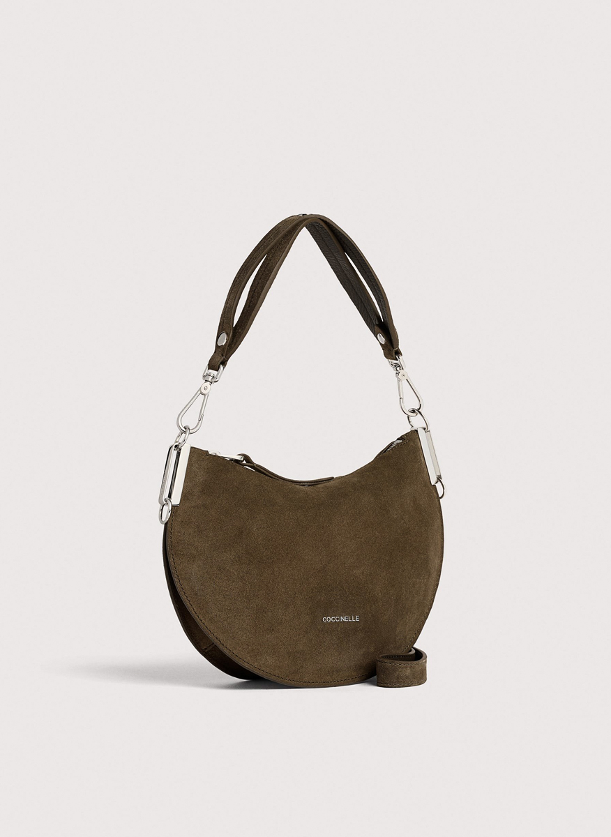 Велурена чанта Coccinelle Sunup Small