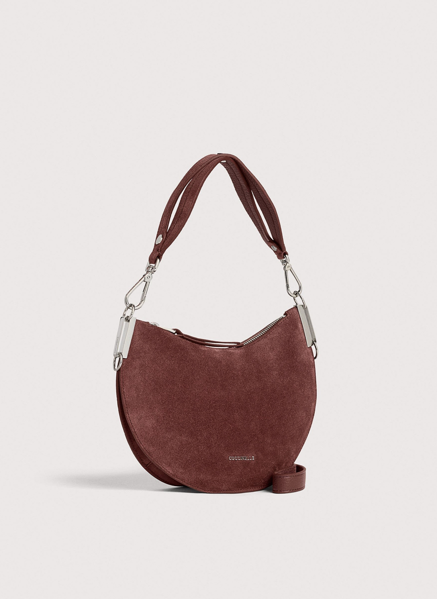 Велурена чанта Coccinelle Sunup Small
