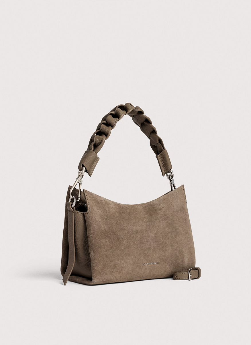 Велурена чанта Coccinelle Boheme Small