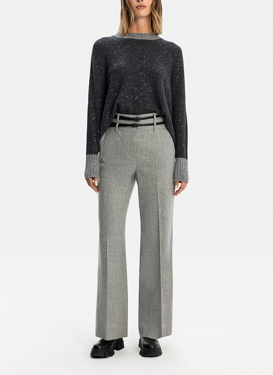 Lorena Antoniazzi sequin appliqué sweater