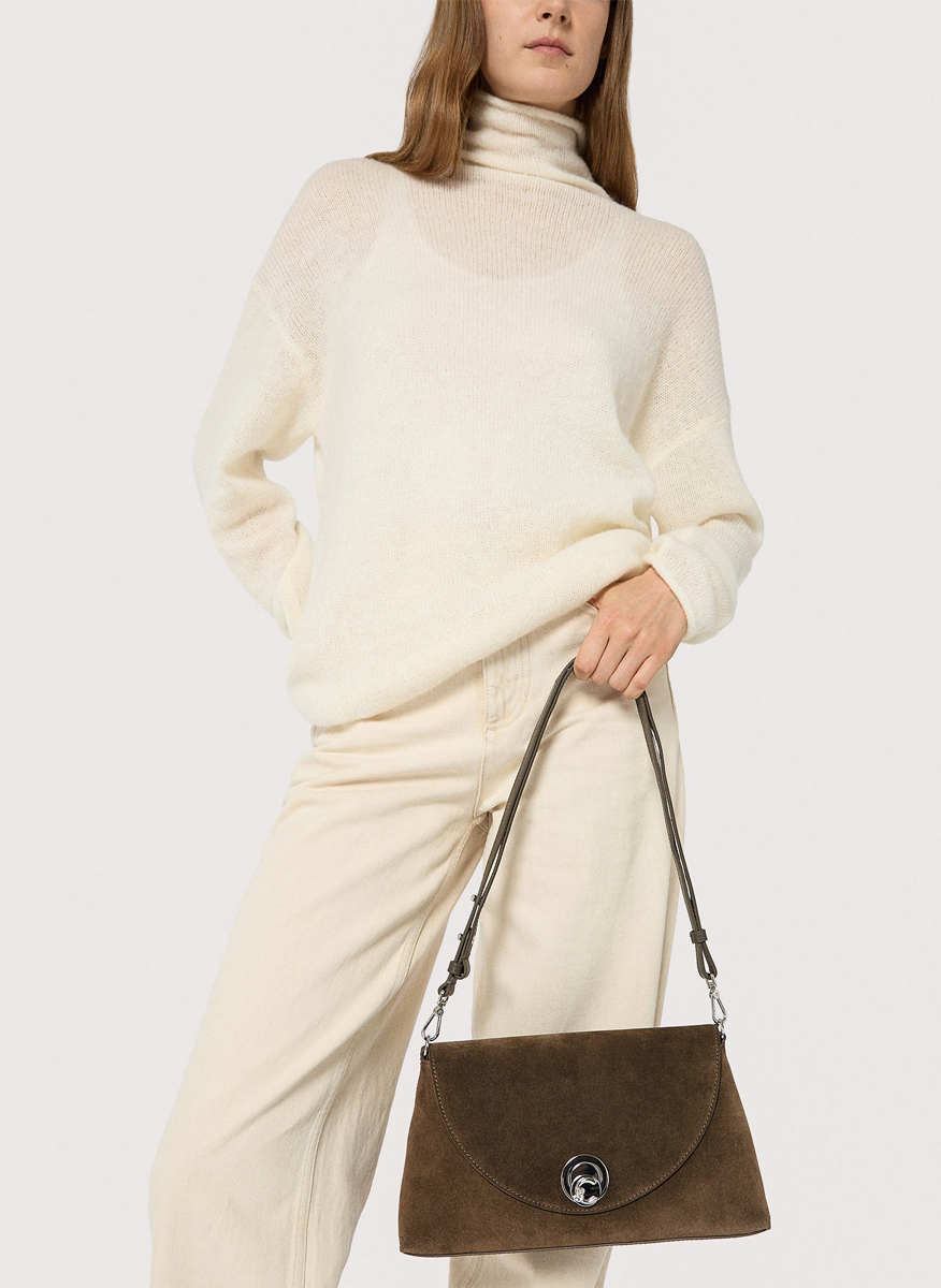 Coccinelle Nikla Medium suede bag