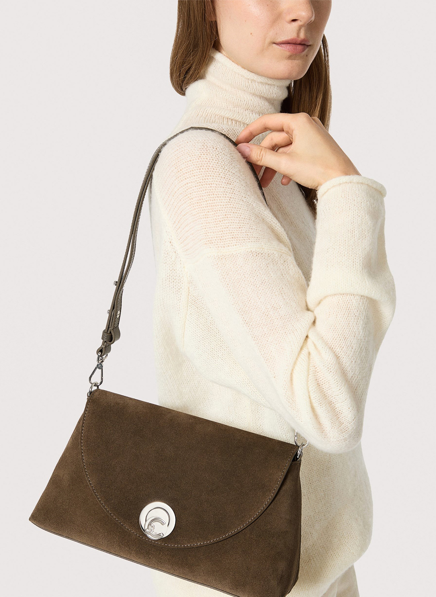 Coccinelle Nikla Medium suede bag