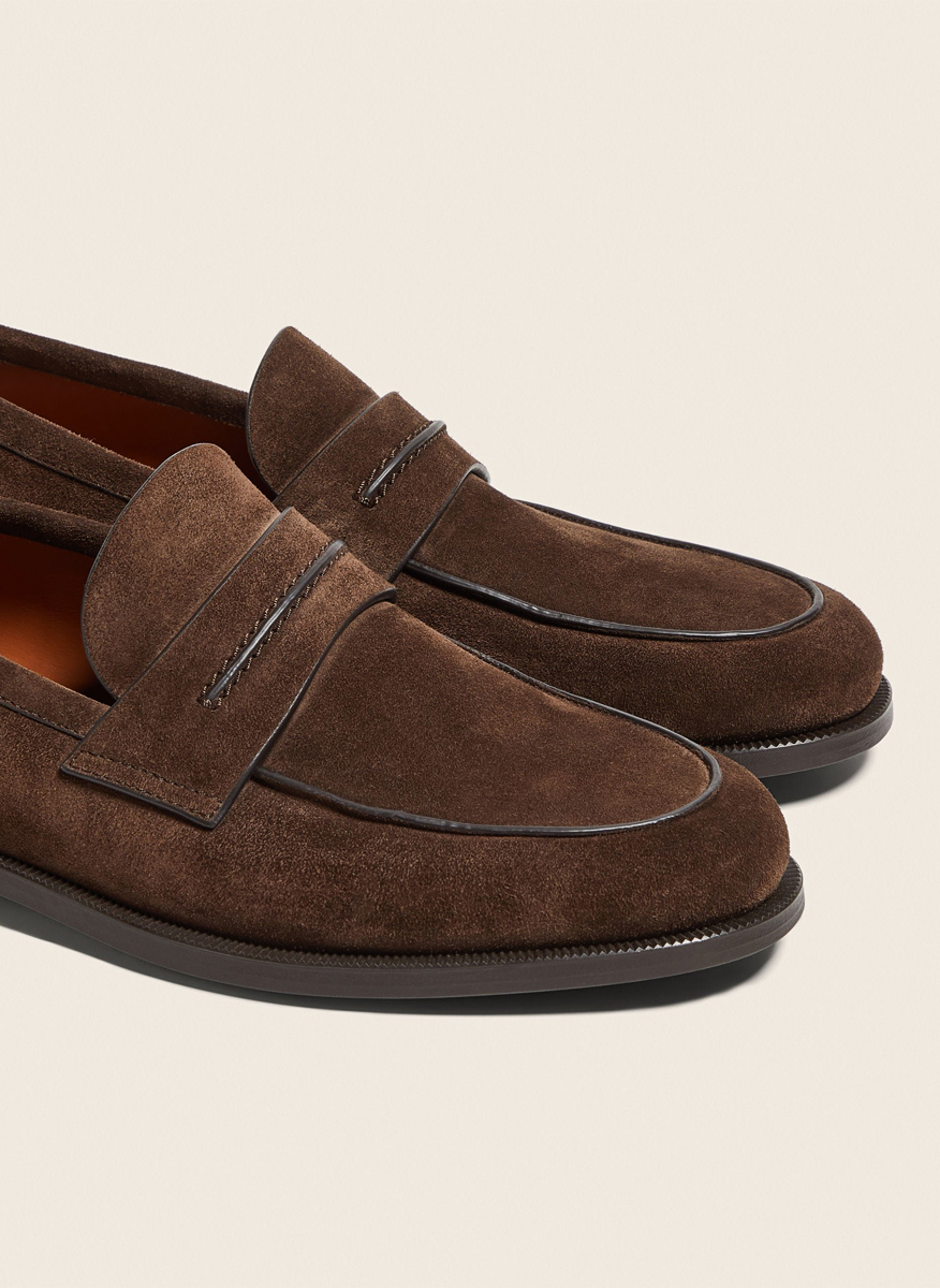 Велурени мокасини 'Corso' Zegna