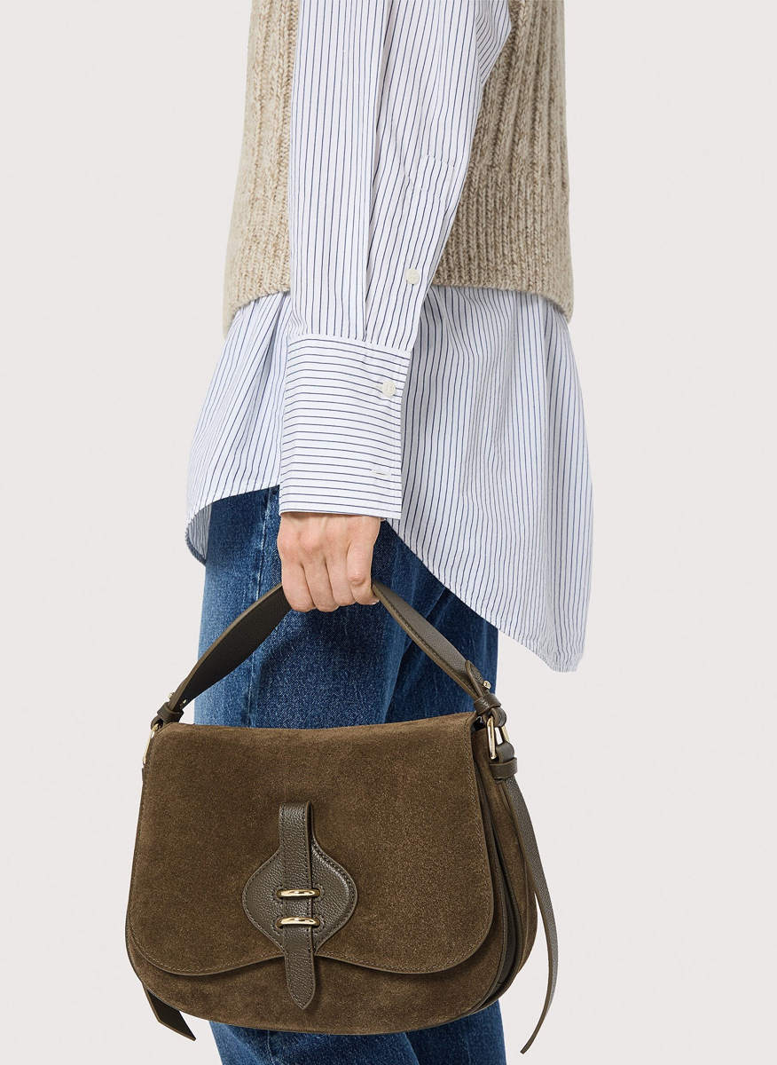 Coccinelle Mavery Medium suede bag