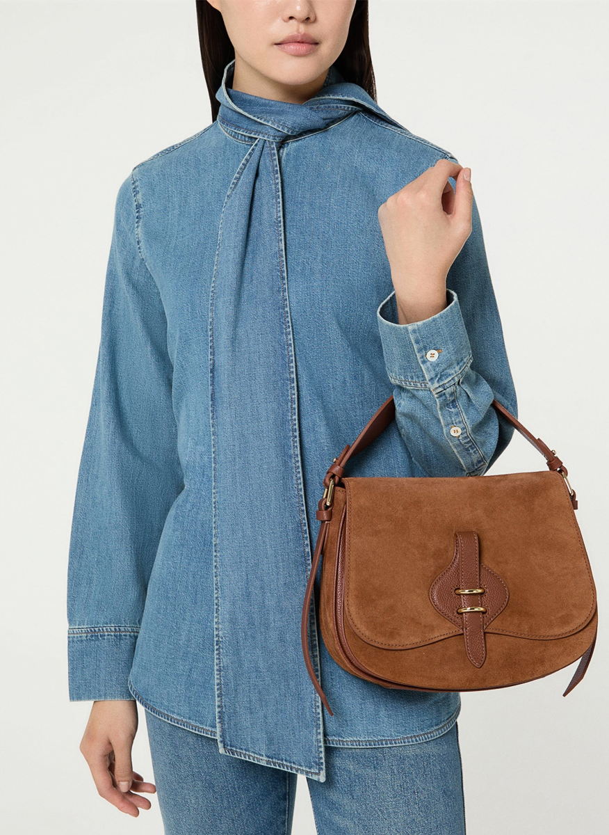 Coccinelle Mavery Medium suede bag